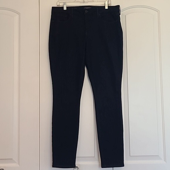 NYDJ Ami Mid-rise Skinny Dark Denim Size 12 - Picture 2 of 15